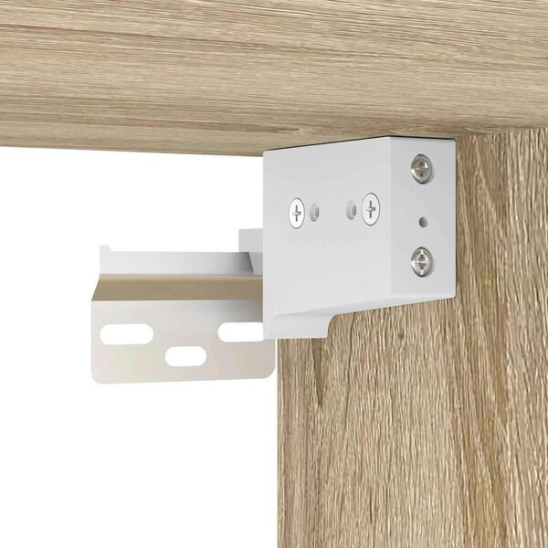 VidaXL 2 db sonoma tölgy falra szerelhető éjjeliszekrény 45x26x28,5 cm