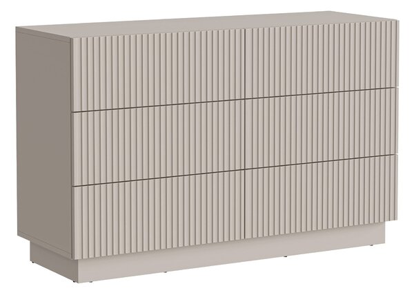 Komód Lusonu 108, Közepes sűrűségű farostlemez, Laminált forgácslap, 80x120x40cm, Kasmír