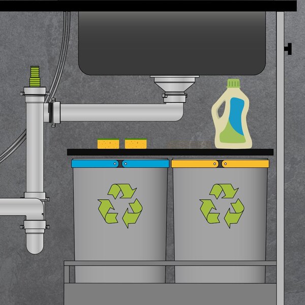 SINK Quality Mosogató Minőségi Obszidián, konyhai gránit mosogató 790x500x210 mm + króm szifon, fekete foltos-Brocade, SKQ-OBS.B.1KDO.X