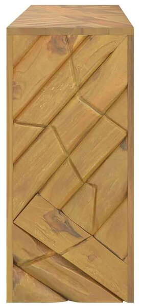 VidaXL konzolasztal 110x35x75 cm tömör fa teakfa