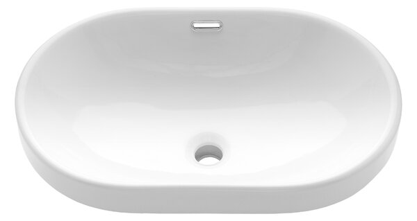Invena Egina, alászerelt mosogató 60x40x18 cm, fehér, INV-CE-52-060-W