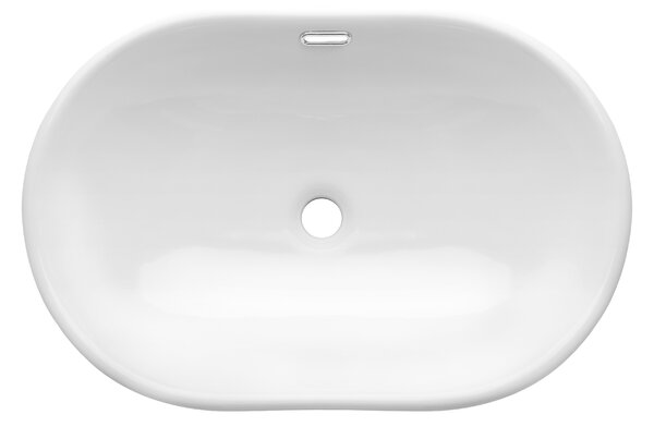 Invena Egina, alászerelt mosogató 60x40x18 cm, fehér, INV-CE-52-060-W