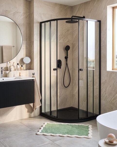 Zuhanykabin ONELLI 90 x 90 x 190 cm Fekete