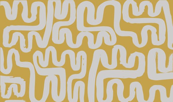 Fotótapéta Fehér és sárga labirintus, Designer fali fotótapéta, Népszerű fotótapéta, w01686v1 - Tapeko.hu