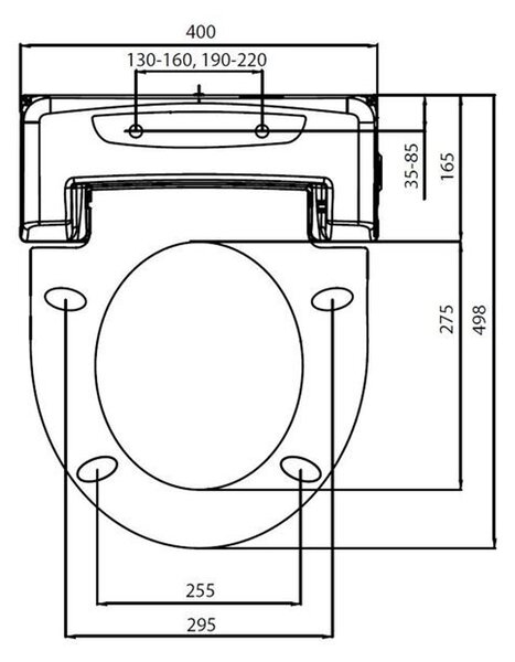 Sapho Sapho, BRILLA fali WC elektronikus bidével BLOOMING, NB-R770D-1