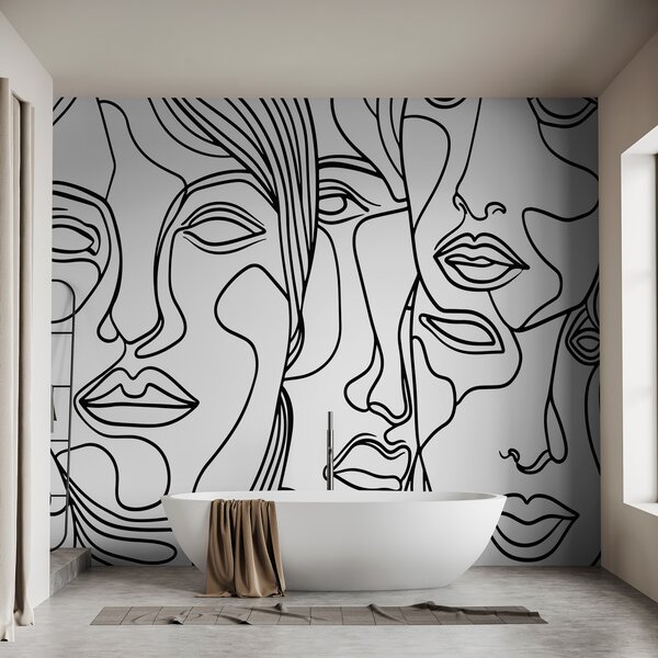 Fotótapéta Absztrakt arcok, Fotótapéta absztrakt, w08060 : Uwalls.hu