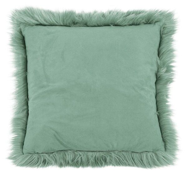Sheepskin zöld díszpárna, 45 x 45 cm - Tiseco Home Studio
