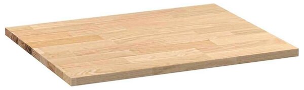 VidaXL konyhai munkalap 80x63,5x2,7 cm tömör fa tölgyfa téglalap alakú