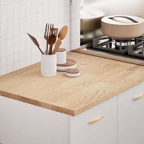 VidaXL konyhai munkalap 80x63,5x2,7 cm tömör fa tölgyfa téglalap alakú