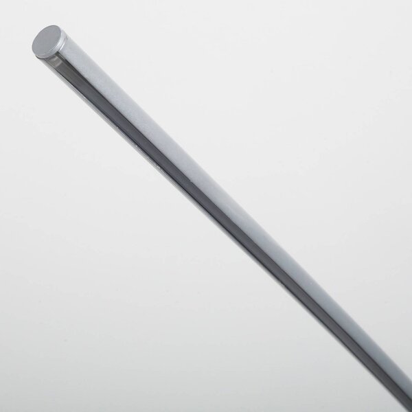 Lindby LED állólámpa Danua, ezüst, fém, magasság 200cm, dimmelhető, Alu / szürke / cink, Nappali / Étkező, fém, Modern