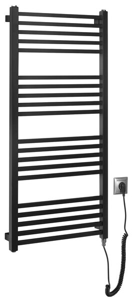 Sapho Sapho, METRO-E elektromos fűtőelem, egyenes, 500x1060 mm, 400 W, fekete matt, ME410B