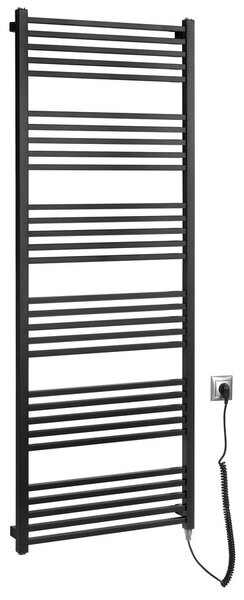 Sapho Sapho, METRO-E elektromos fűtőelem, egyenes, 600x1620 mm, 800 W, fekete matt, ME616B