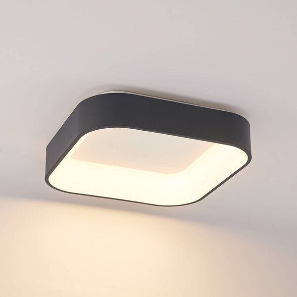 Arcchio LED mennyezeti lámpa Aleksi, 45 x cm, fekete, CCT, dimmelhető, Fekete, Konyha, fém, Modern