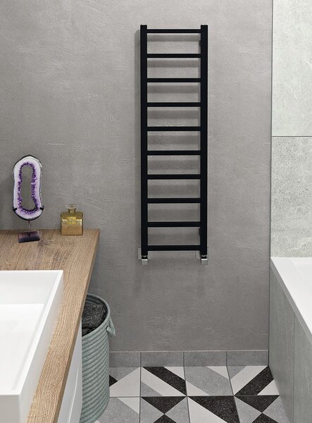 Sapho Sapho, METRO LIGHT fűtőelem 300x1140 mm, fekete matrac, IR444TB