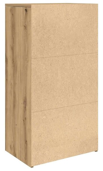 VidaXL tálalószekrény 6 fiókkal Kézműves tölgy 50x34x96 cm műszaki fa