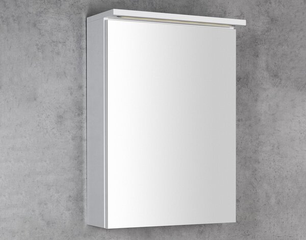Aqualine Aqualine, KAWA STRIP Galéria LED világítással 50x70x22cm, fehér, WGL50S