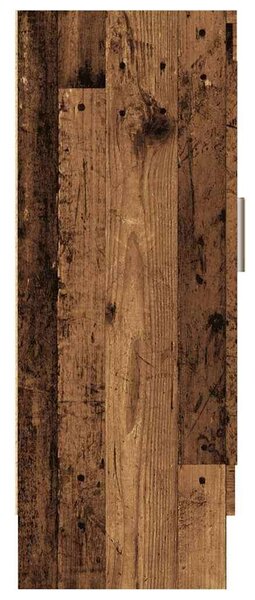 VidaXL antik fa színű szerelt fa könyvszekrény 82,5 x 30,5 x 80 cm