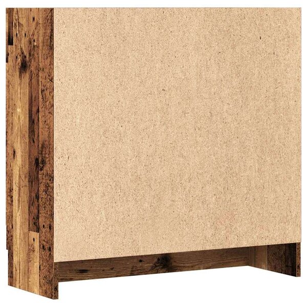 VidaXL antik fa színű szerelt fa könyvszekrény 82,5 x 30,5 x 80 cm
