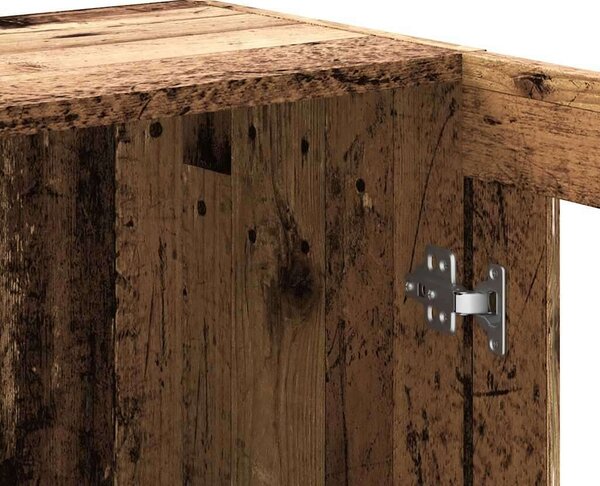 VidaXL antik fa színű szerelt fa könyvszekrény 82,5 x 30,5 x 80 cm