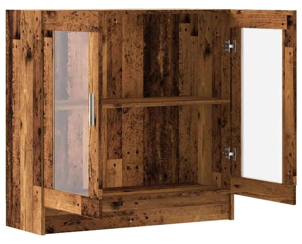 VidaXL antik fa színű szerelt fa könyvszekrény 82,5 x 30,5 x 80 cm
