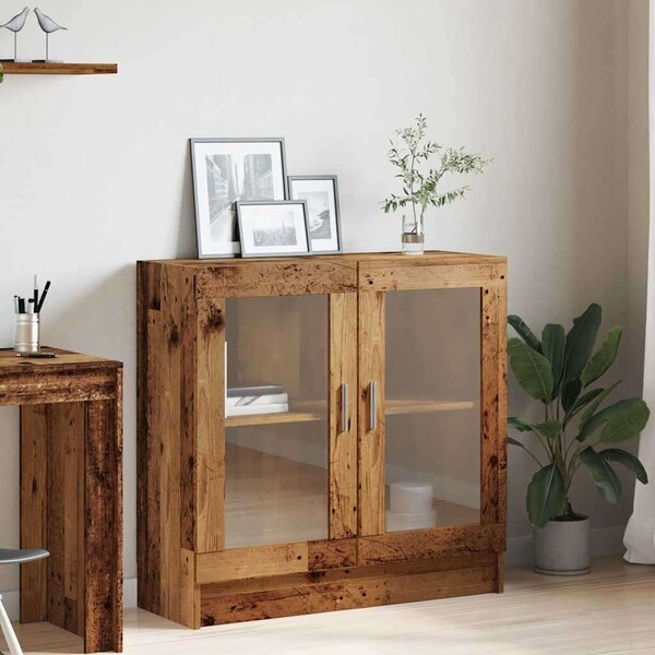 VidaXL antik fa színű szerelt fa könyvszekrény 82,5 x 30,5 x 80 cm
