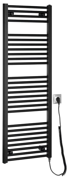 Aqualine Aqualine, DIRECT-E elektromos fűtőelem, egyenes, 450x1320 mm, 400 W, fekete, ILE34TB