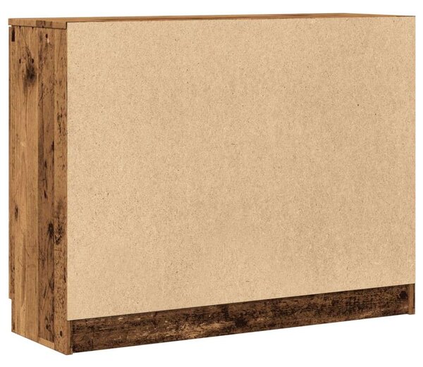VidaXL antik fa színű szerelt fa tálalószekrény 90 x 30 x 70 cm
