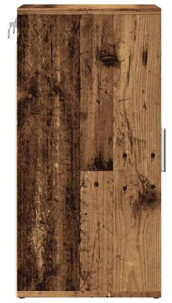 VidaXL 2 db antik fa színű szerelt fa cipősszekrény 32 x 35 x 70 cm