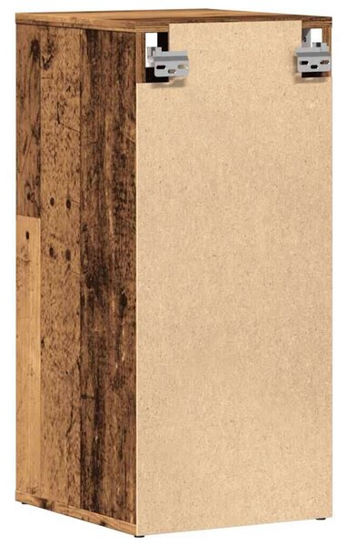 VidaXL 2 db antik fa színű szerelt fa cipősszekrény 32 x 35 x 70 cm