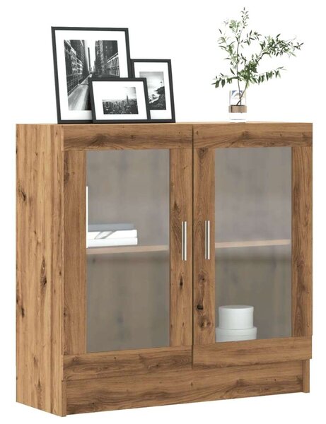 VidaXL kézműves tölgy színű szerelt fa könyvszekrény 82,5x30,5x80 cm