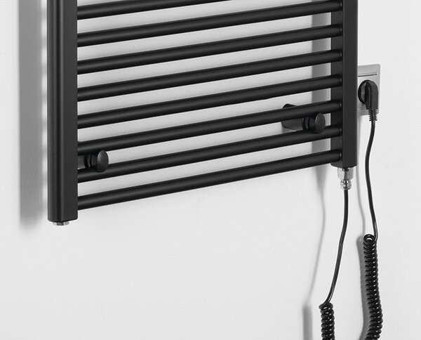 Aqualine Aqualine, DIRECT-E elektromos fűtőelem, egyenes, 600x1320 mm, 600 W, fekete, ILE36TB