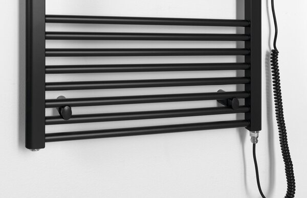 Aqualine Aqualine, DIRECT-E elektromos fűtőelem, egyenes, 600x1680 mm, 800 W, fekete, ILE66TB