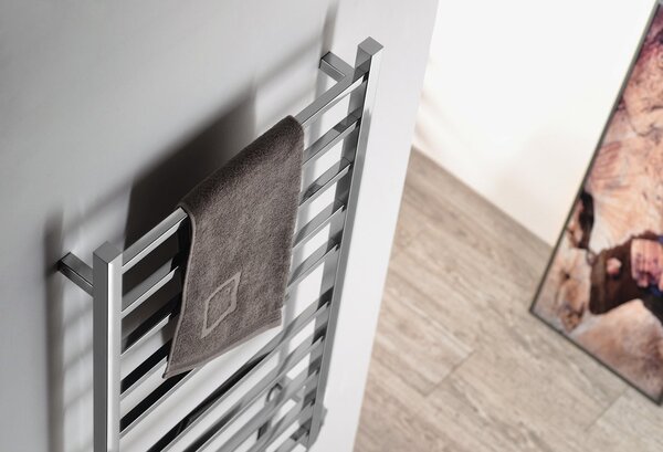 Sapho Sapho, ESKINADO elektromos törölközőszárító, négyzet, 620x1160 mm, 120 W, rozsdamentes acél, ER430V