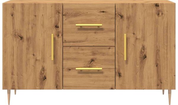 VidaXL kézműves tölgy színű szerelt fa tálalószekrény 100 x 36 x 60 cm