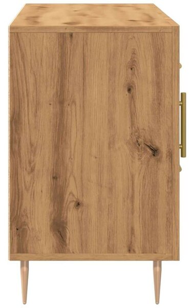VidaXL kézműves tölgy színű szerelt fa tálalószekrény 100 x 36 x 60 cm