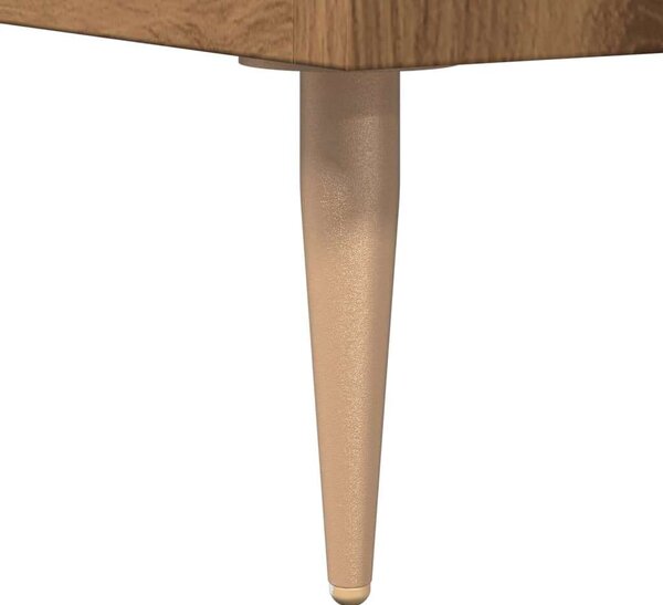 VidaXL kézműves tölgy színű szerelt fa tálalószekrény 100 x 36 x 60 cm