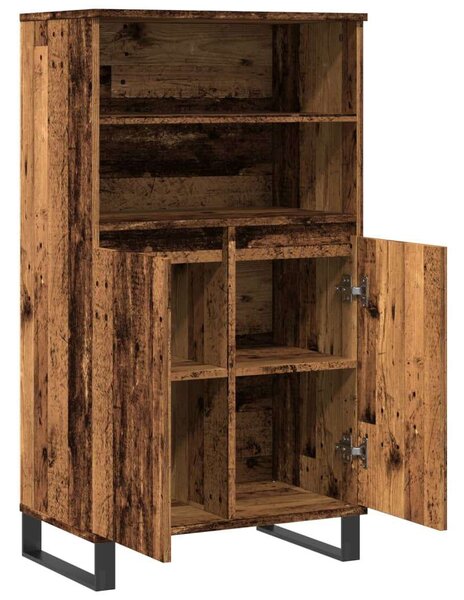 VidaXL antik fa színű szerelt fa magasszekrény 60 x 36 x 110 cm