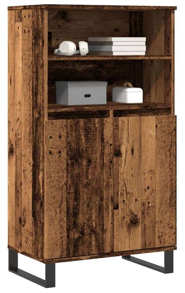 VidaXL antik fa színű szerelt fa magasszekrény 60 x 36 x 110 cm