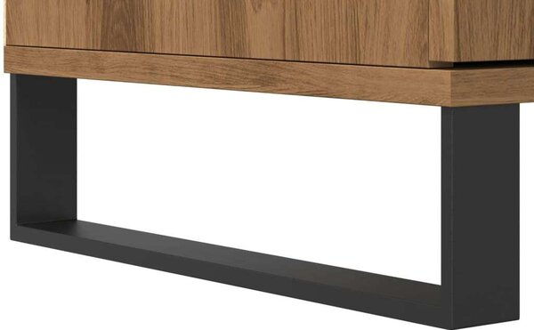 VidaXL kézműves tölgy színű szerelt fa magasszekrény 60 x 36 x 110 cm