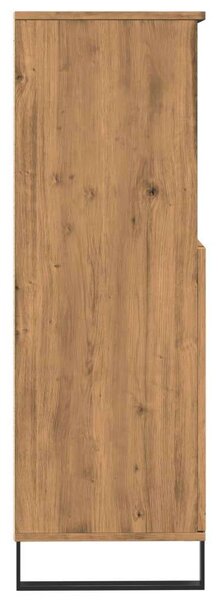 VidaXL kézműves tölgy színű szerelt fa magasszekrény 60 x 36 x 110 cm