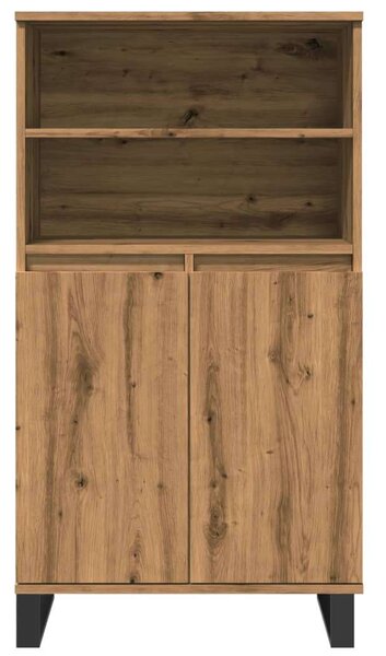 VidaXL kézműves tölgy színű szerelt fa magasszekrény 60 x 36 x 110 cm