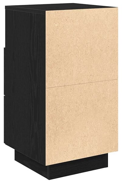 VidaXL 2 db fekete éjjeliszekrény 2 fiókkal 36x36x68 cm
