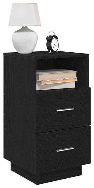 VidaXL 2 db fekete éjjeliszekrény 2 fiókkal 36x36x68 cm