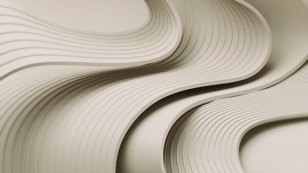 Fotótapéta Fehér és szürke hullámos vonalak, Geometriai 3D fotótapéta, Népszerű fotótapéta, w01147v2 - Tapeko.hu