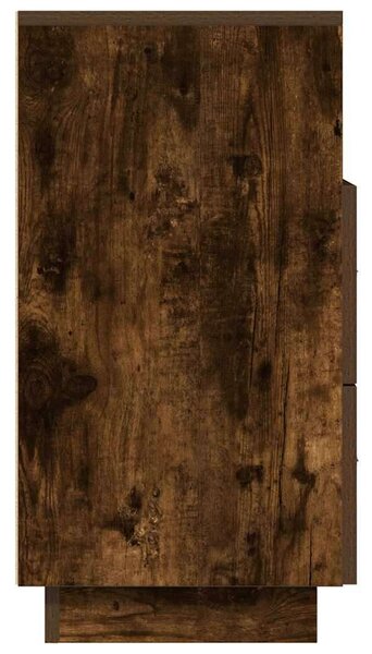 VidaXL 2 db füstös tölgy színű éjjeliszekrény 2 fiókkal 36x36x68 cm