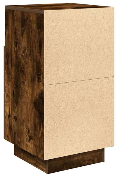 VidaXL 2 db füstös tölgy színű éjjeliszekrény 2 fiókkal 36x36x68 cm