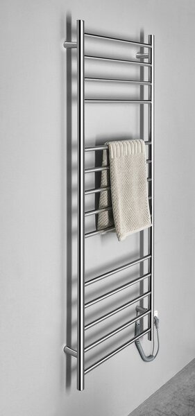 Sapho Sapho, REDONDO elektromos törölközőszárító, kerek, 600x1500 mm, 130 W, polírozott rozsdamentes acél, ER250V