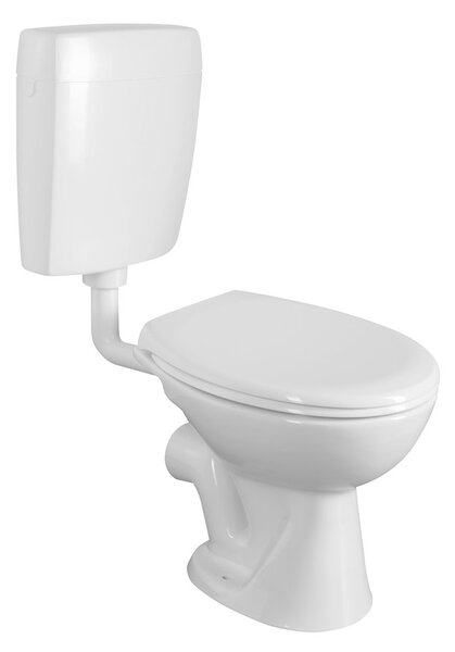CREAVIT CREAVIT, kombinált WC, kettős öblítésű 4,5/6 l, hátsó lefolyó, fehér, TP3306