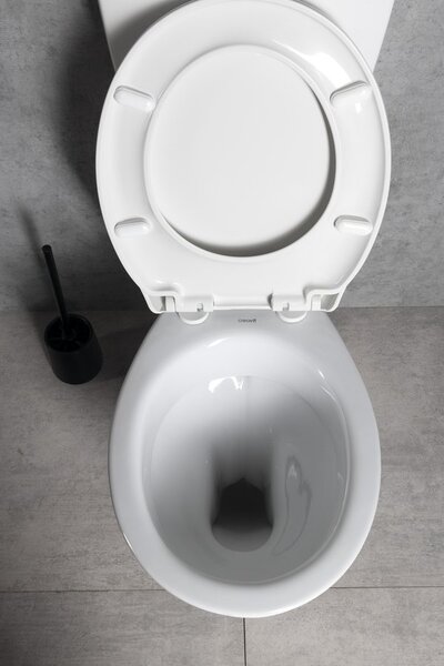 CREAVIT CREAVIT, kombinált WC, kettős öblítésű 4,5/6 l, hátsó lefolyó, fehér, TP3306