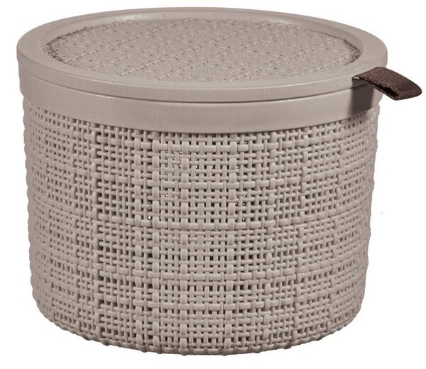 Curver Jute kerek tárolódoboz 2L taupe